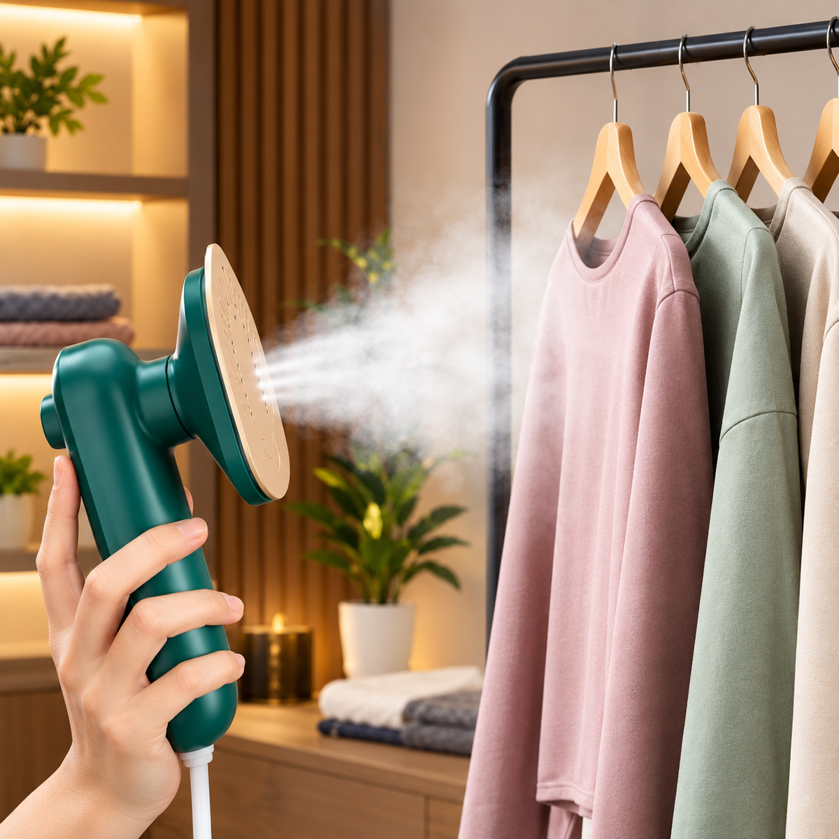Mini Electric Portable Iron – Wet & Dry Travel Garment Steamer