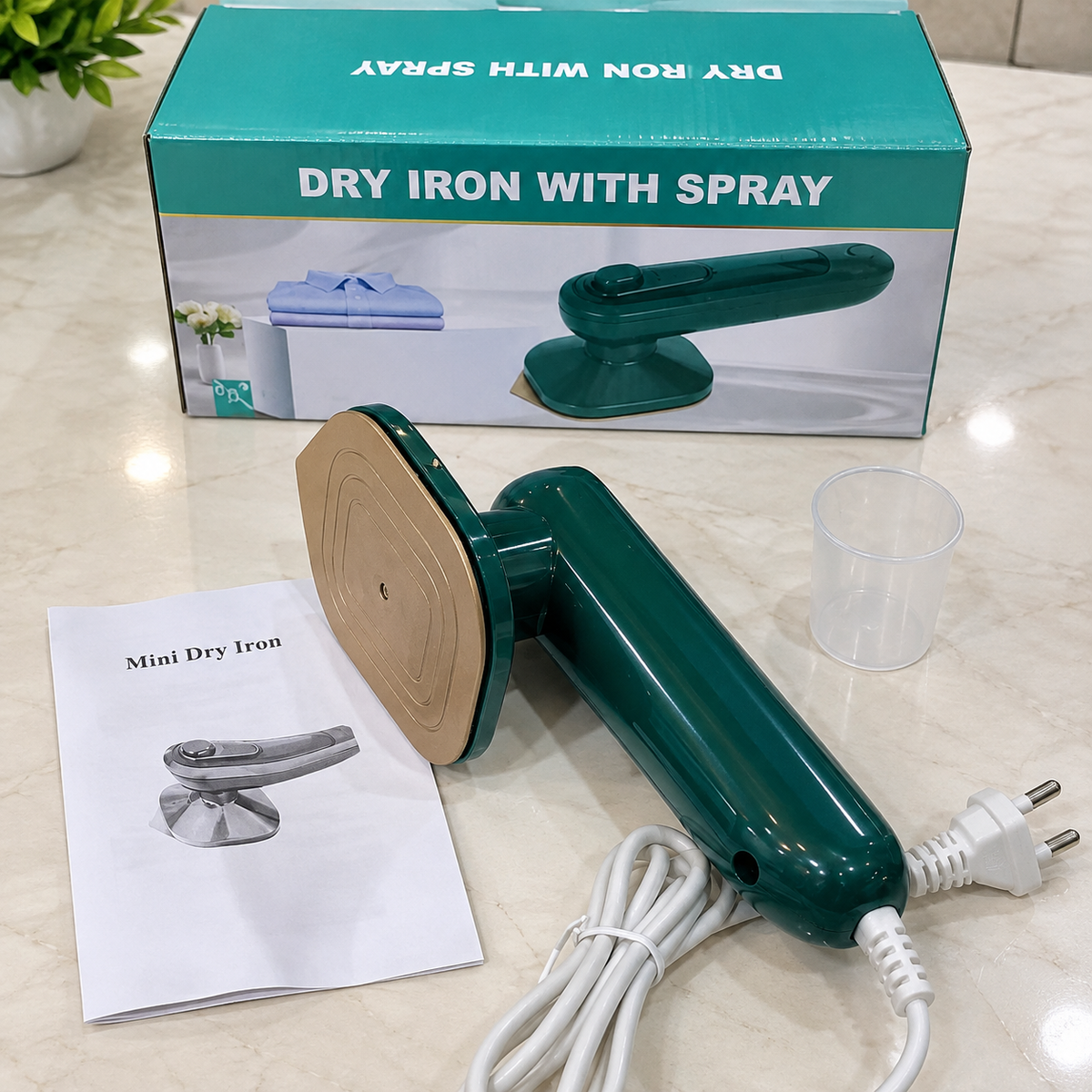 Mini Electric Portable Iron – Wet & Dry Travel Garment Steamer