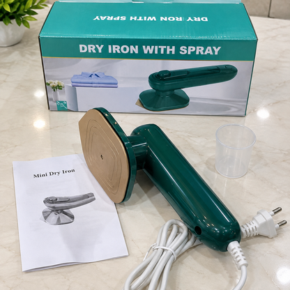 Mini Electric Portable Iron – Wet & Dry Travel Garment Steamer