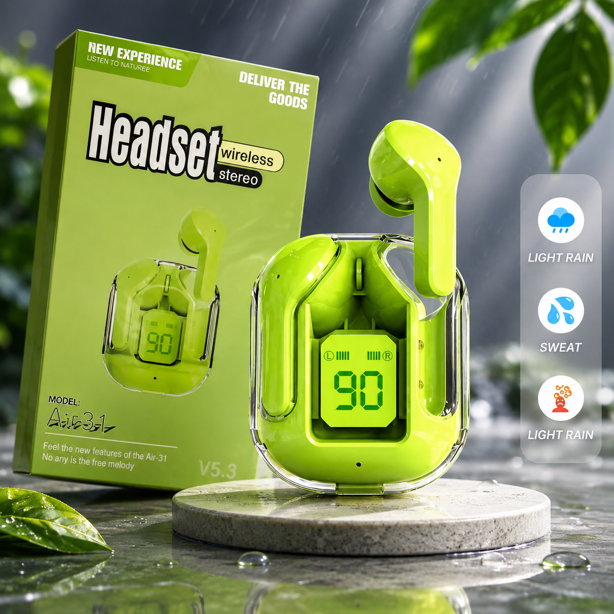 Air31 TWS Wireless Earbuds-Premium Earbuds,Premium Sound